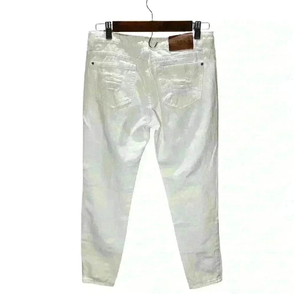 Tea and Cup distressed white jeans size 3 - Picture 10 of 15